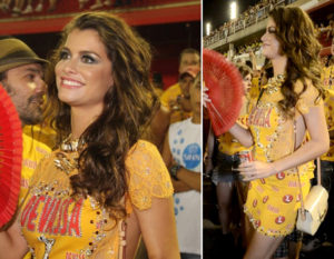 Alline Moraes exibe vestido de abadá no Carnaval