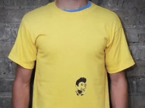 animação de camisetas personalizadas